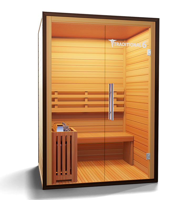 Traditional Indoor Sauna 6 - Glass Front Only