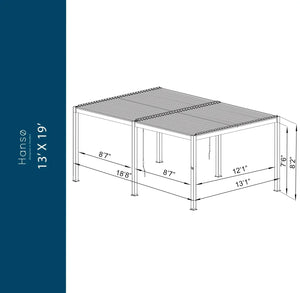 Scandinavian Aluminum Outdoor Pergola - view 11