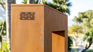 Williams Outdoor Fireplace - Corten Steel - view 9
