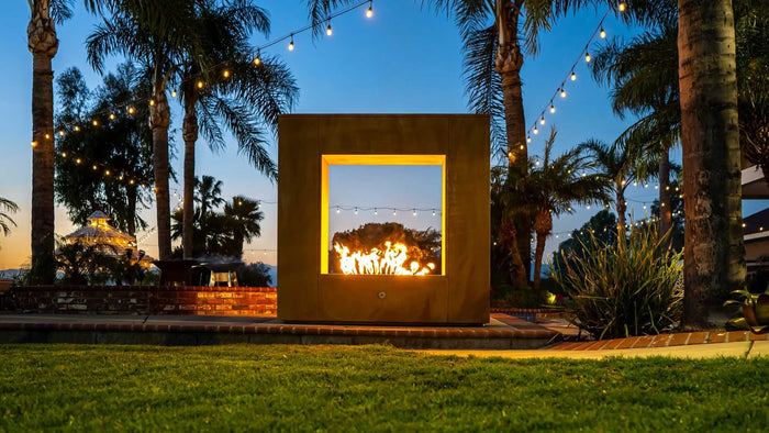 Williams Outdoor Fireplace - Corten Steel