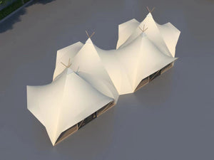 Conjoined Indian Atiq Tents - view 3