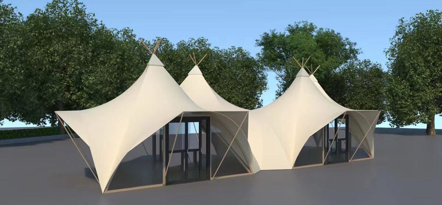 Conjoined Indian Atiq Tents