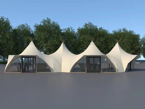 Conjoined Indian Atiq Tents - view 2