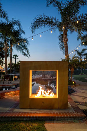 Williams Outdoor Fireplace - Corten Steel - view 8