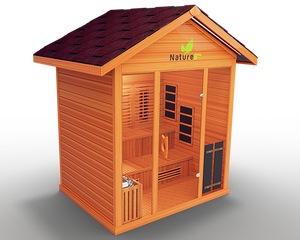 Hybrid (Dry and Steam) Nature 8 Plus Outdoor Sauna - view 2