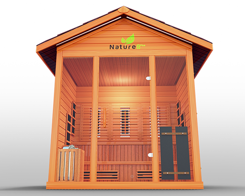 Hybrid (Dry and Steam) Nature 8 Plus Outdoor Sauna